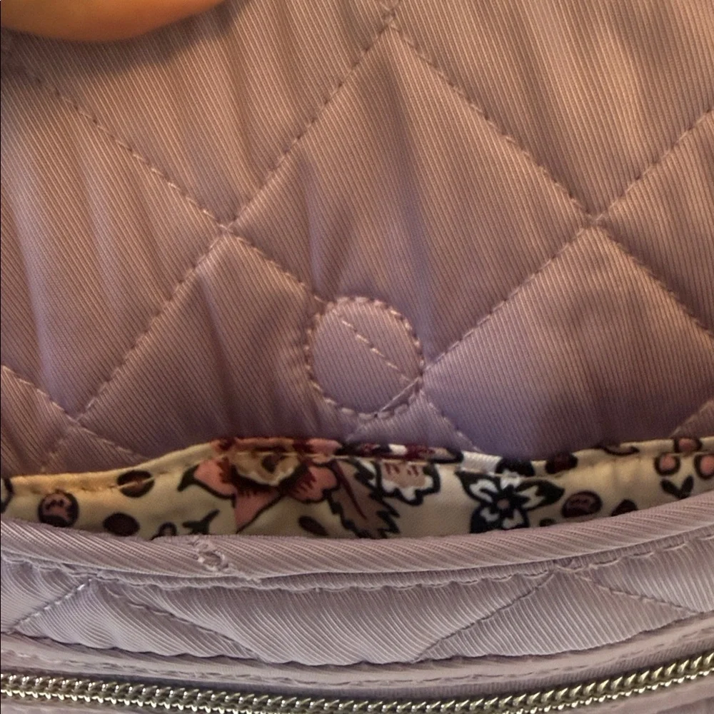 Vera Bradley Triple Zip Hipster Crossbody Bag in Lavender Sky